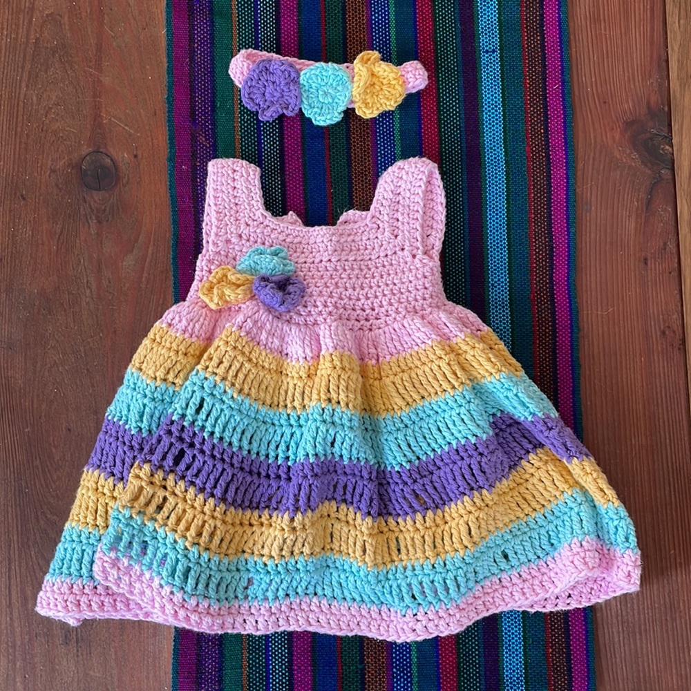 Crochet baby dress